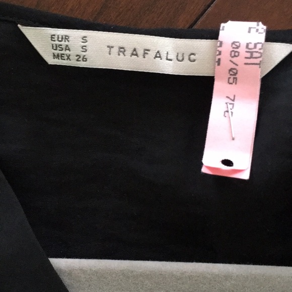 Zara Traufaluc Black Blouse, Sm - Picture 5 of 5